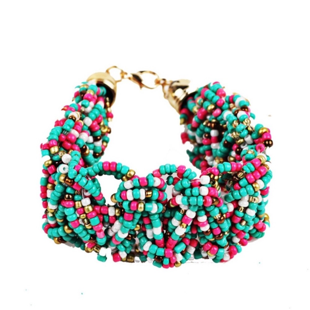 Boho MultiColor Seed Woven Bracelet